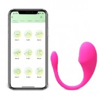 APP Compatible Vibrating Egg, 9 Function, Silicone, Waterproof, Rechargeable, PINK